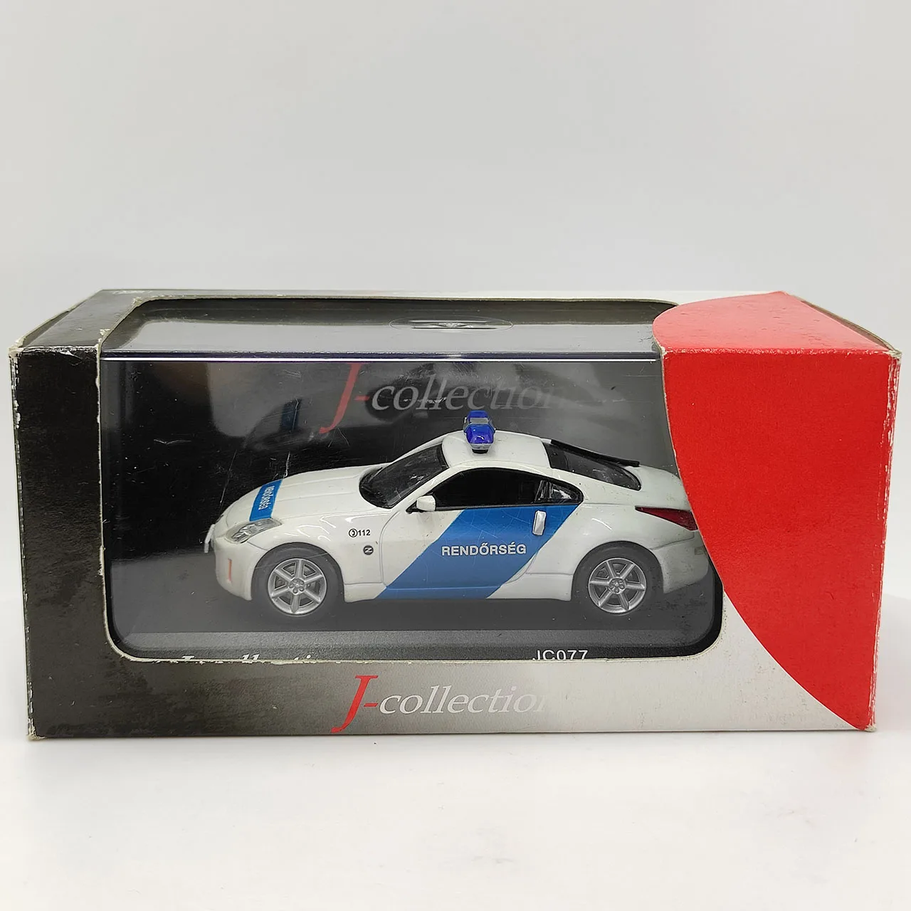 

Литая под давлением краска на поверхности, масштаб 1:43, JC 350Z, Угорская полиция, 2004 г., модель автомобиля из белого сплава, Коллекционная игрушка, подарок, сувенир