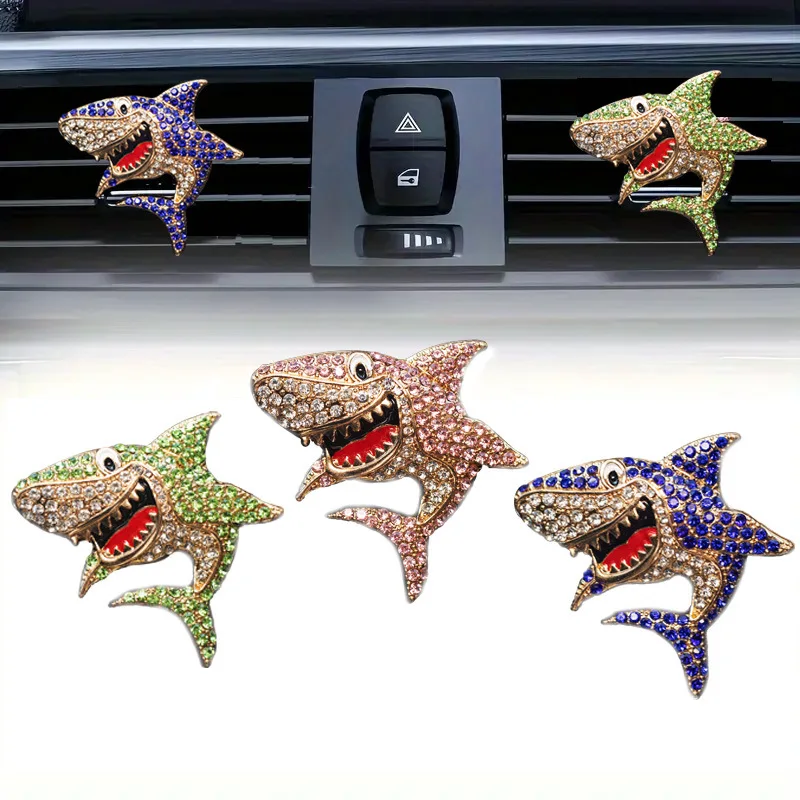 

1pcs Shark Car Perfume Clip Car Air Outlet Fragrant Perfume Clip Air Freshener Diffuser Car Accessories Interior Decoration