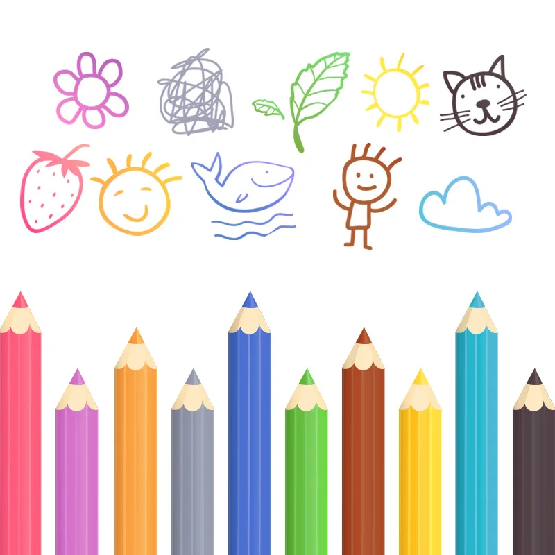 1PC Yaya Language Cartoon Pen Sticker, Kindergarten Home Wall Sticker