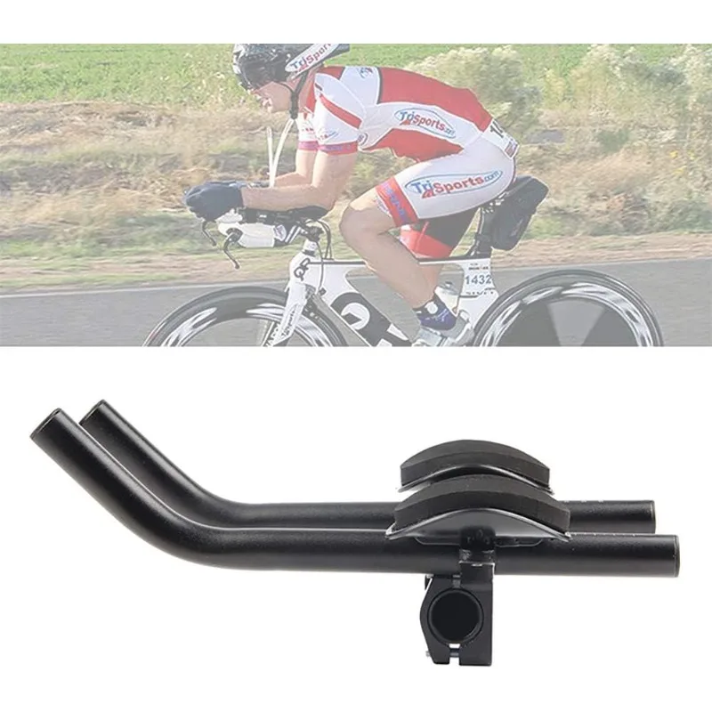 

Aero Bars,Bicycle Bike Armrest Handlebars TT Rest Bar Aluminum Alloy Black for Mountain Road Bicycle Bike Racing Handlebars
