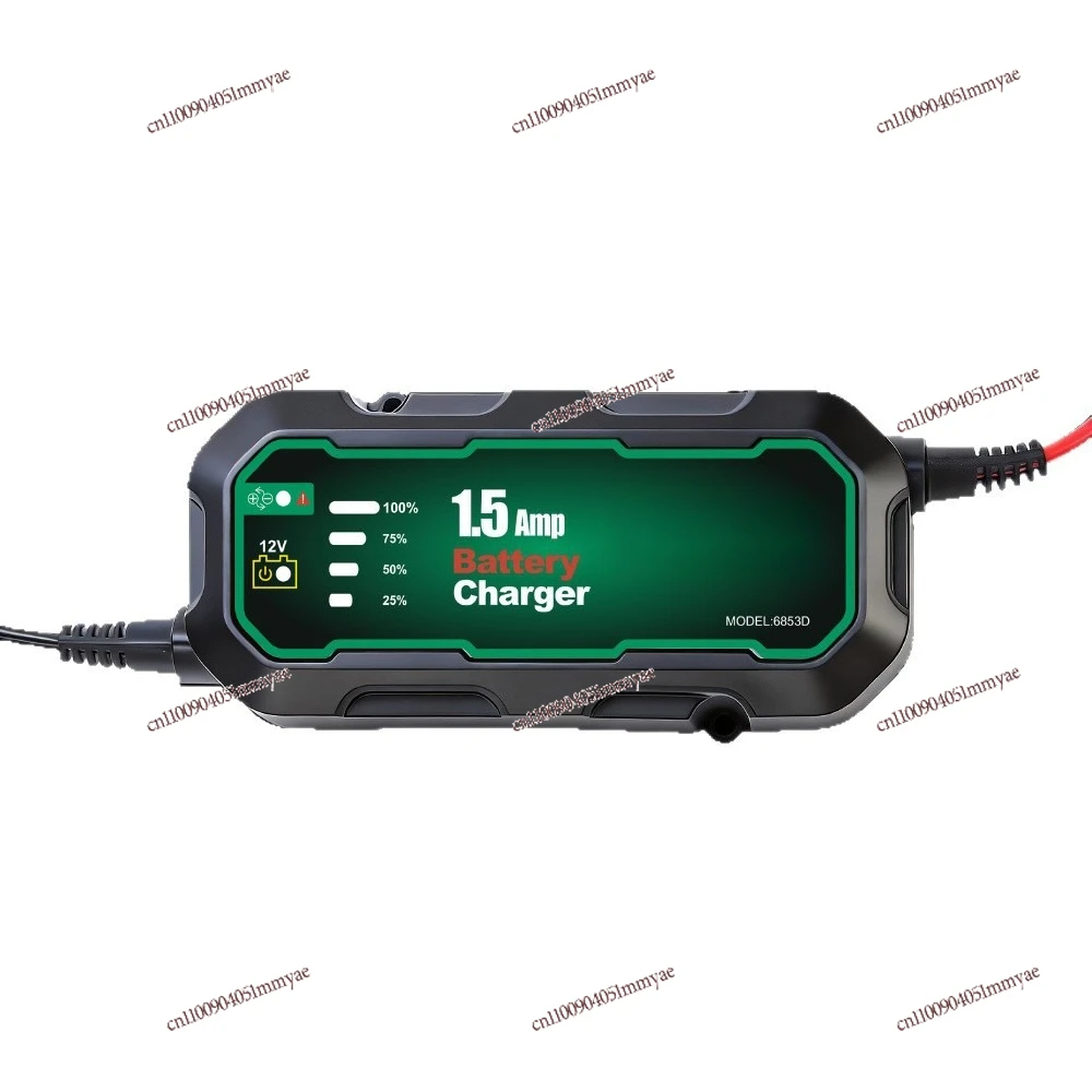 12V Smart Car Battery Charger 1.5A Motorcycle Lead-acid Battery Charging Repair