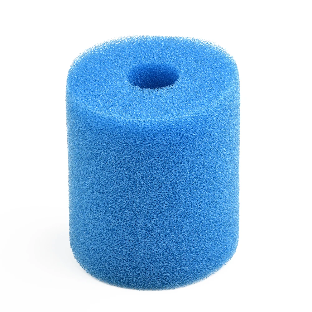 Blue Washable and Reusable Swimming Pool Filter Foam Sponge Cartridge, For Intex Type H, Prolonged Use, Easy Maintenance