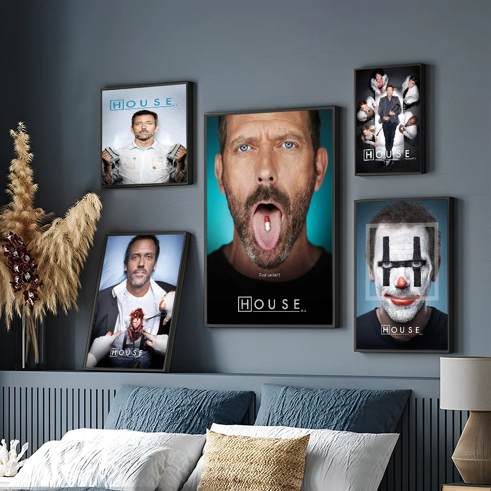 House MD TV Classic Vintage Posters Vintage Room Bar Cafe Decor Stickers Wall Painting