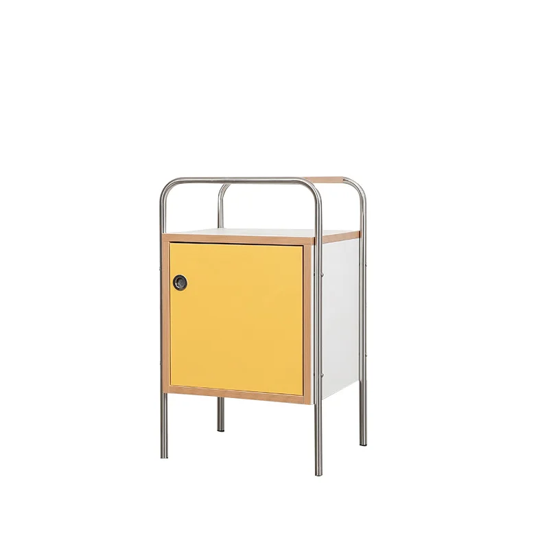

Solid wood bedside table bedroom modern simple removable storage
