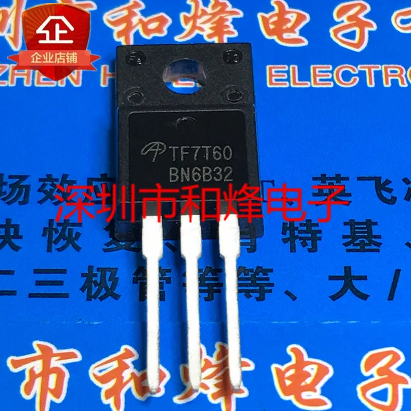 5PCS-10PCS TF7T60 AOTF7T60  TO-220F 600V  New And Original On Stock