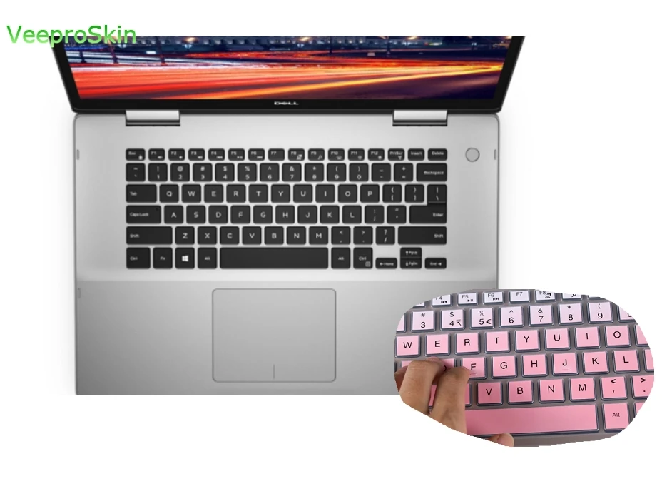 

Для Dell Inspiron 15 5591 15,6-дюймовый силиконовый чехол для клавиатуры ноутбука