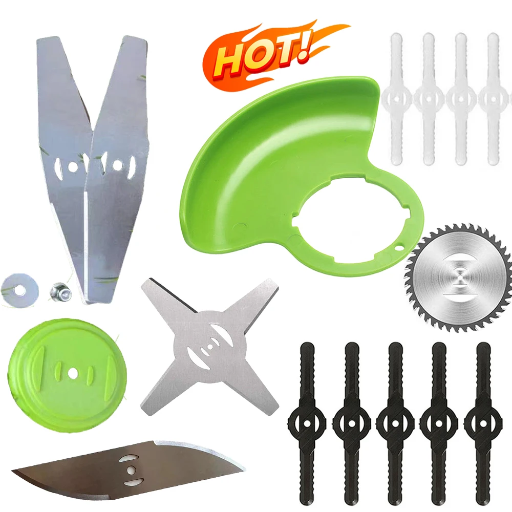 Metal Saw Blade Plastic Cover Locking Nut Washer Set For Lawn Mower Grass String Trimmer Garden Power Tools Accessories Set