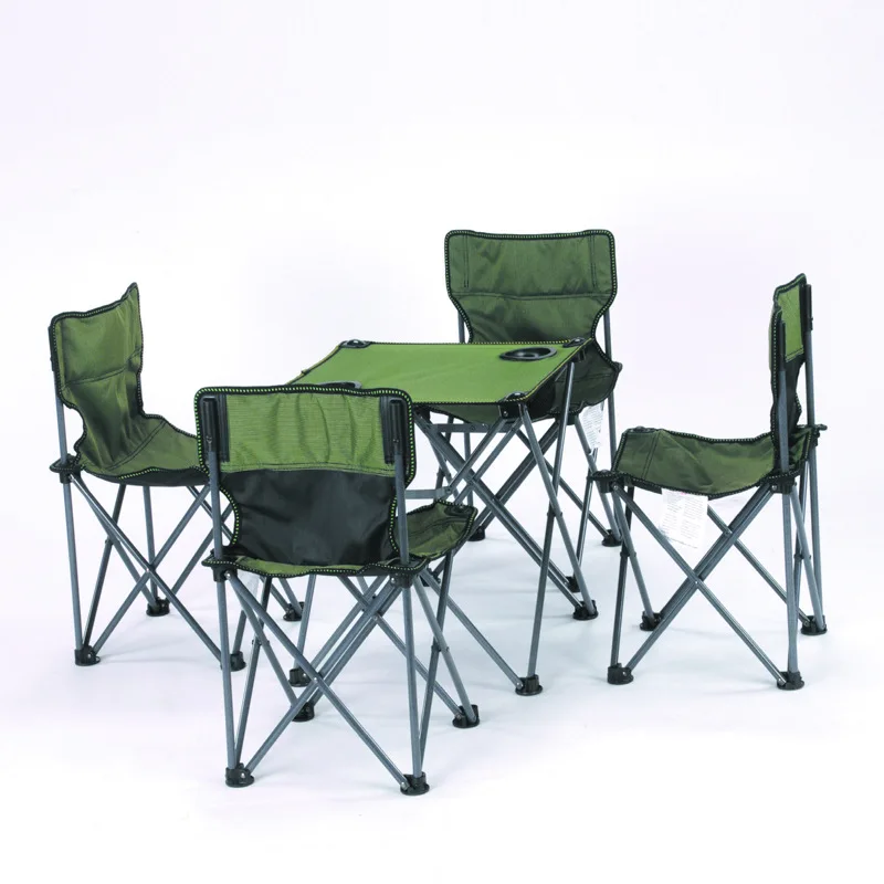 

Mini five-piece set, green mini five-piece set, cloth tables and chairs, beach chairs folding chairs, leisure tables and chairs