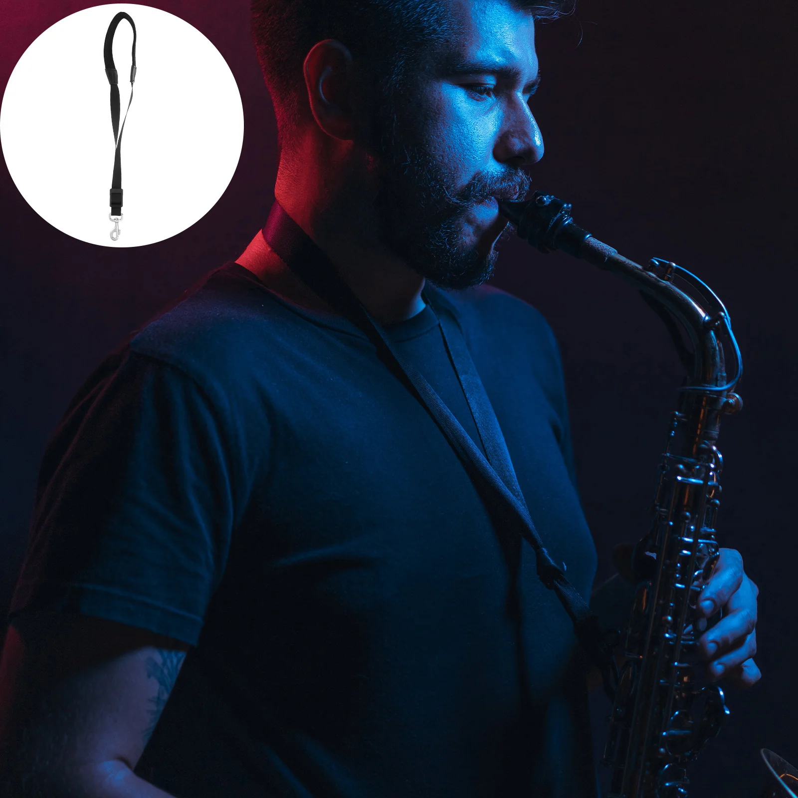 

Sax Strap Cotton Saxophone Shoulder Neck Strap Widened Thickened Breathable Comfortable Buffer Decompression Durable Saxophone