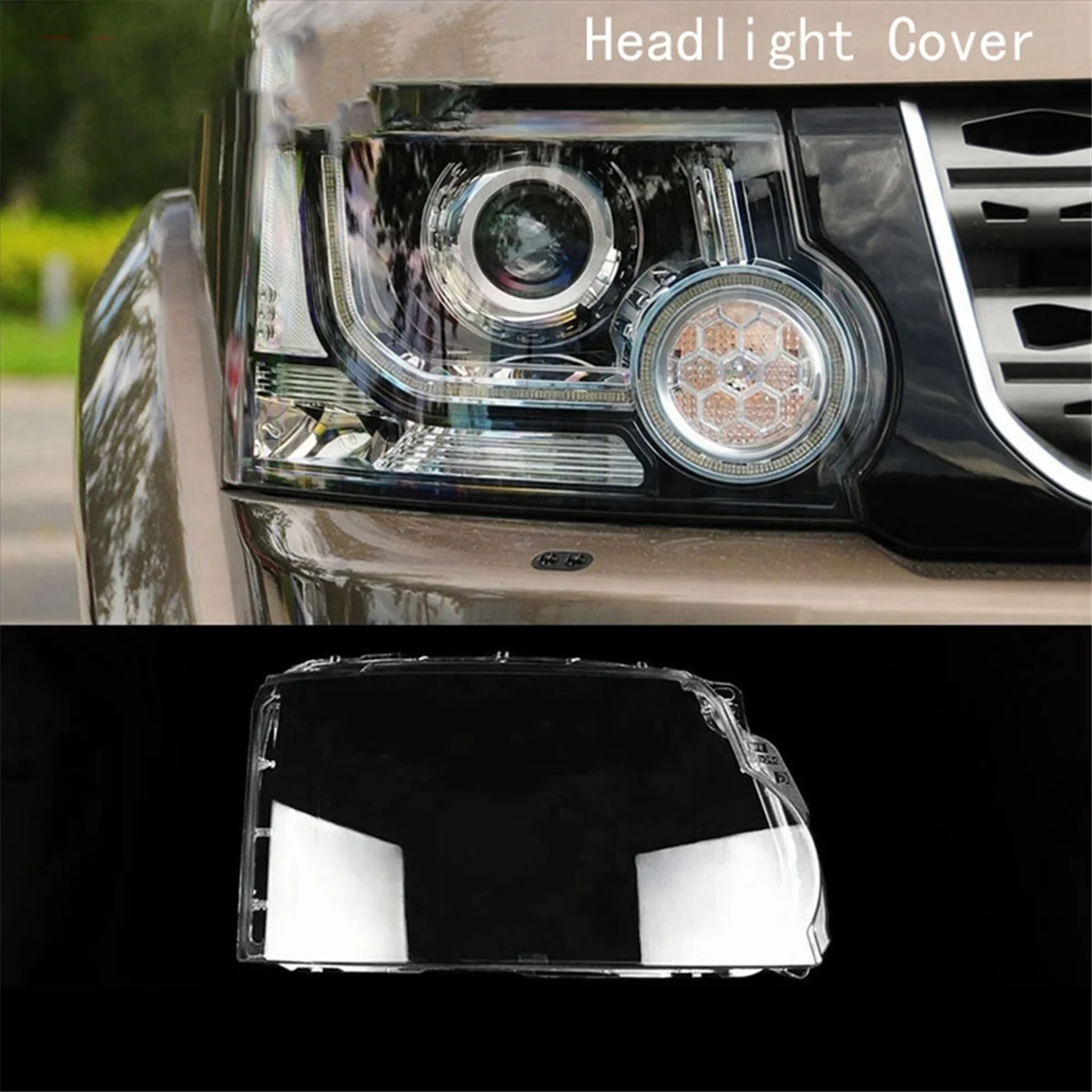 Right Front Headlight Cover Head Light Transparent Lens LampShell for Land Rover Discovery 4 LR4 2014-2016