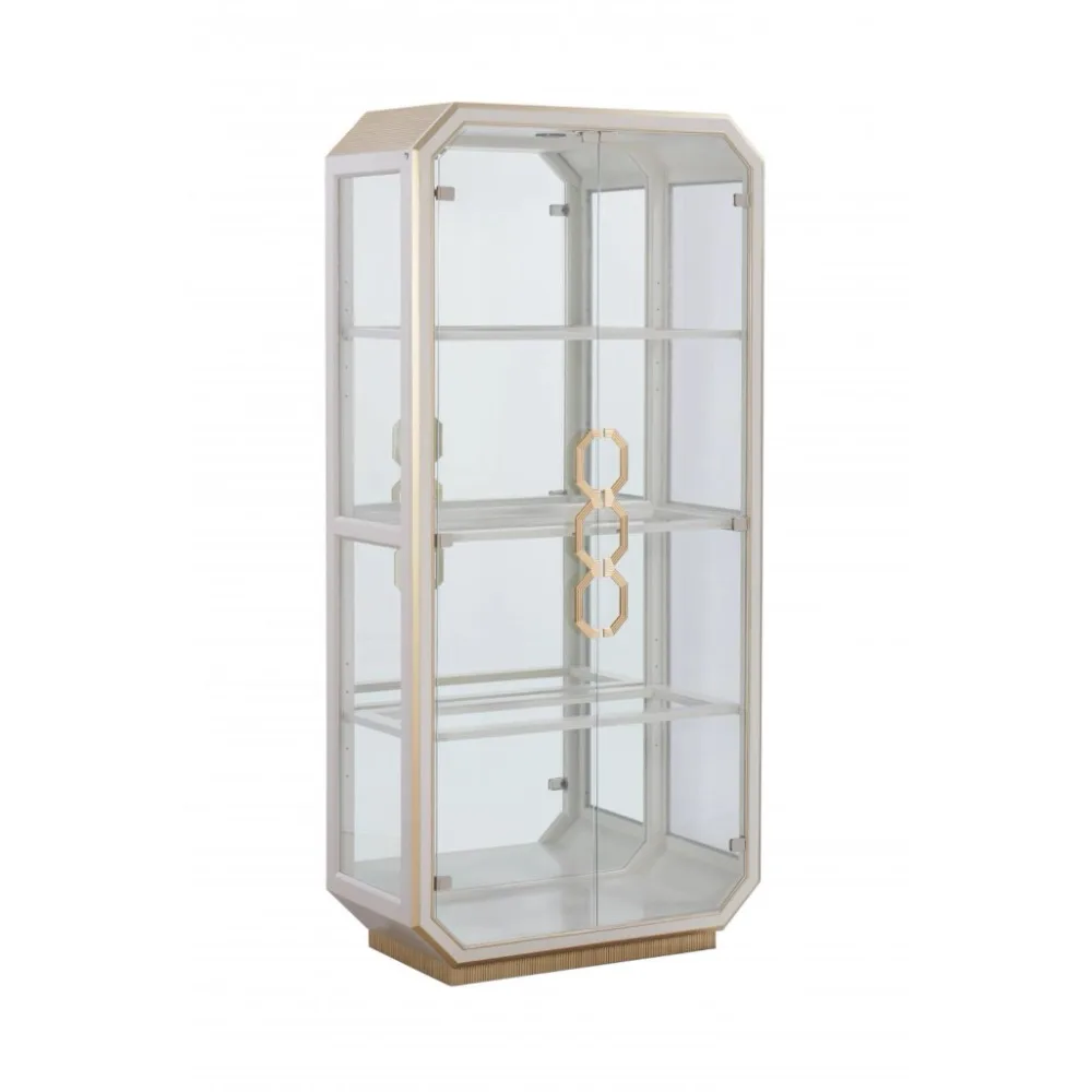 

Solid wood wine cabinet retro display cabinet modern simple glass wine cabinet
