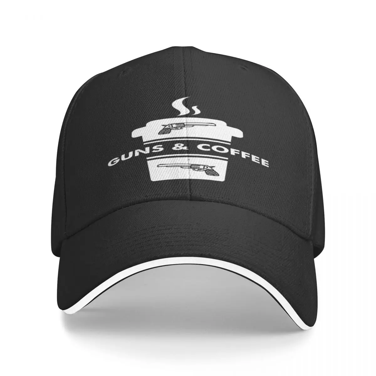 Guns And Coffee Logo 1280 Hats Men Caps Men's Hats Cap Man Summer Women's Baseball Cap Man Hat Baseball Cap