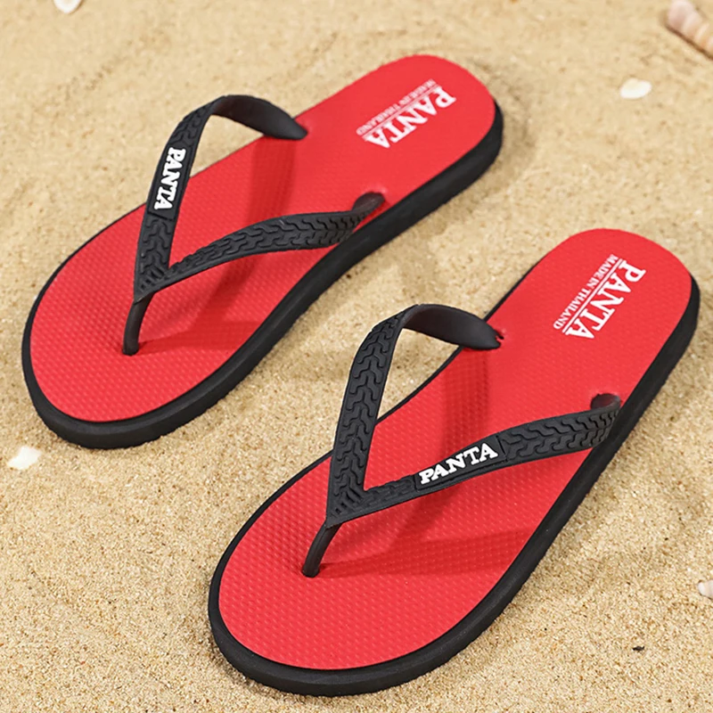 

Summer Mens Flip Flops Outdoor Slip-On Soft Bottom Casual Beach Slippers Trendy Flip Flops Lightweight Indoor Outdoor Flip-flops