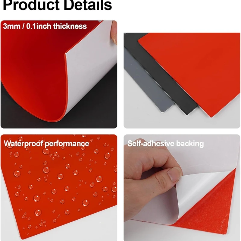 A4 Rubber Stamp Sheet For Laser Cutter And Engraving Machine Rubber Sheet Laser Engraving Material DIY Rubber Mat-75 Store