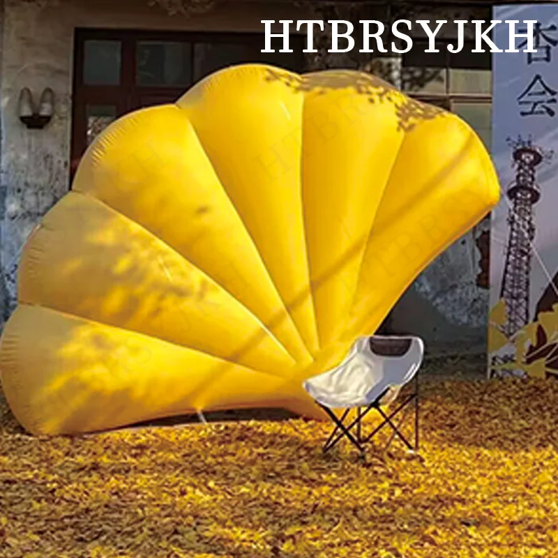 

Inflatable leaf ginkgo leaf model, outdoor garden grass, decorative props
