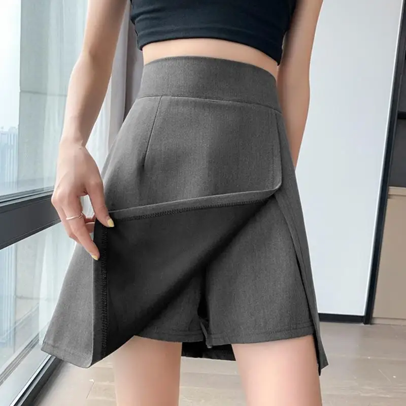 N5KB Mujeres A-LINA DIVELA DEL FALDIA DEL ASIMMO ASIMMÉTRICO MINI TRAZ