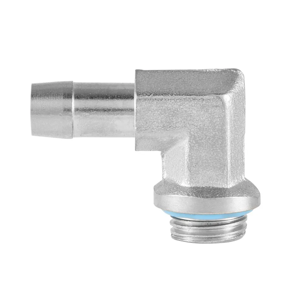 2PCS Durable G1/4 Thread Water Cooling Adapter 90 Degree 9mm/11mm Hose Adapter Hose Connector PC System