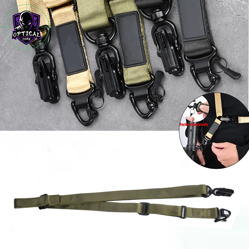 

Tactical MS2 Gun Sling Multi-Mission Rie Sling With Patch Adjustable Adapter For Rifle FAST Mount Outdoor Hunting Accessory