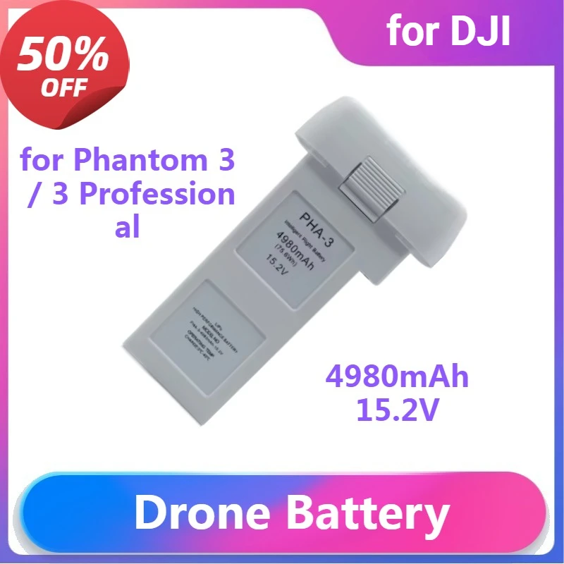 

Drone Battery for Phantom 3 / 3 Professional / Advanced / 3 4K / 3Standard Battery Series Drone Replacement Battery 4980mAh