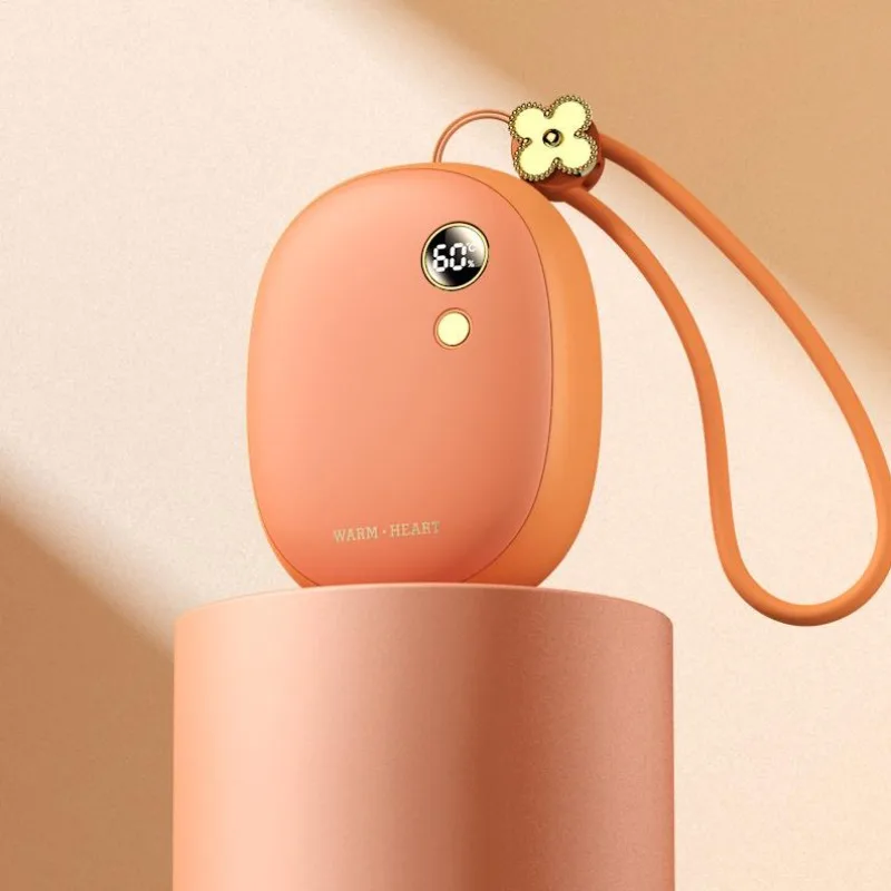 

Портативная грелка для рук 10000/5000 мАч, светодиодный цифровой дисплей, быстрый нагрев, безопасная грелка для рук, внешний аккумулятор, 2-в-1, USB-двусторонний обогреватель