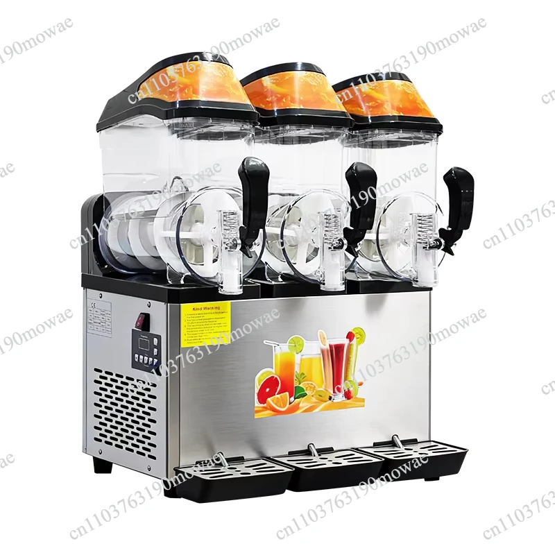 

Commercial Slush Machine 12L Double Can Frozen Beverage Snowmelt for Cafe Bars