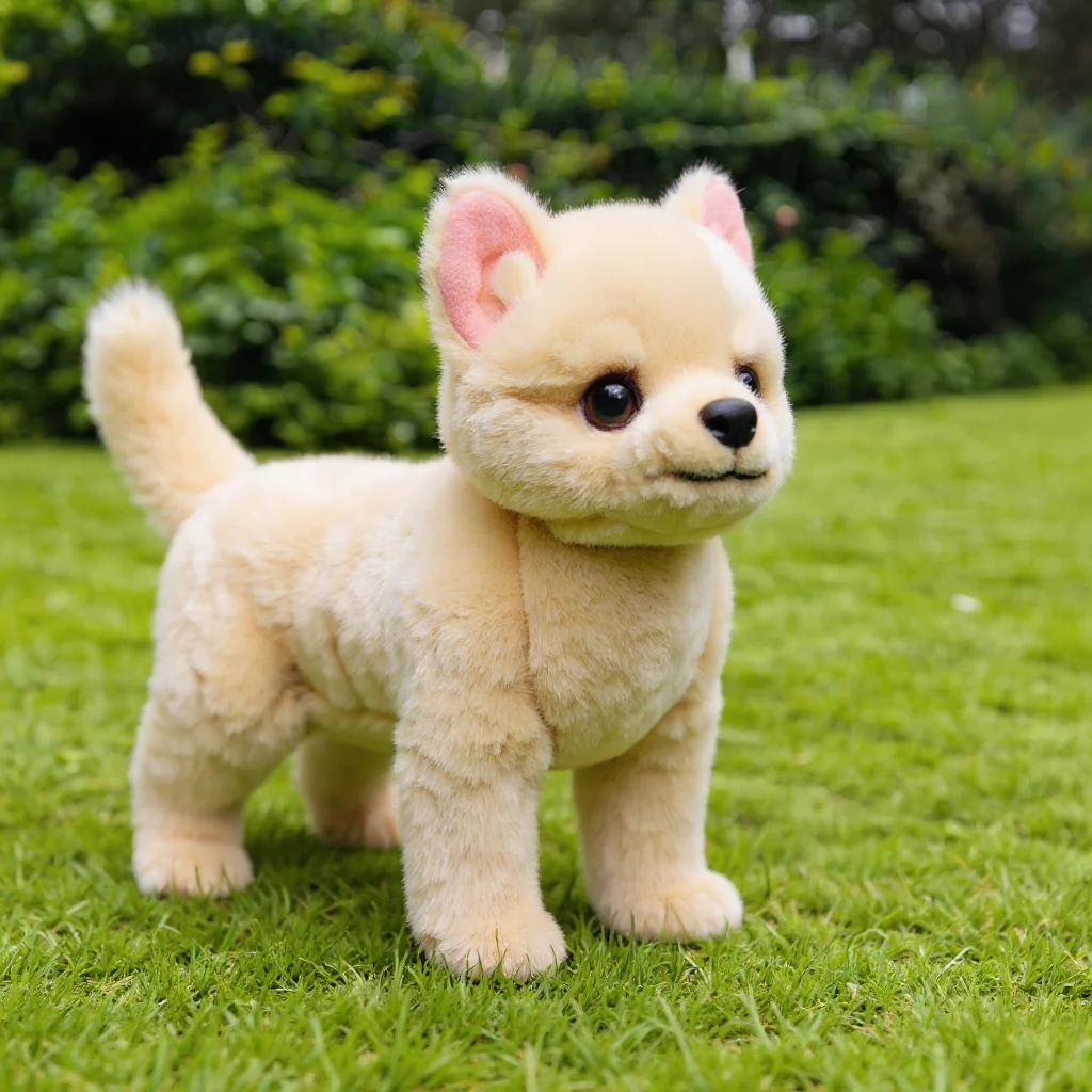 Simulated Chihuahua Plush Toy Super Lifelike Puppy Doll Soft and Cuddly Children's Gift Home Decor Emotional Companion Pet