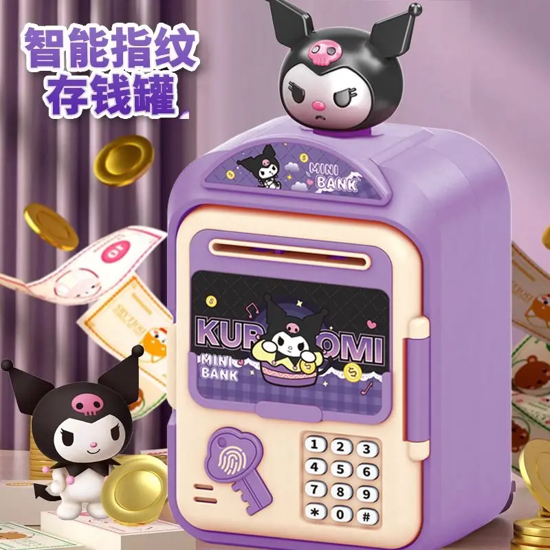 

Sweet Kuromi Anime Kawaii Sanrio Ins Children Piggy Bank Cute Cartoon Y2k Storage Case Box Fashion Lovely Gifts for Kids