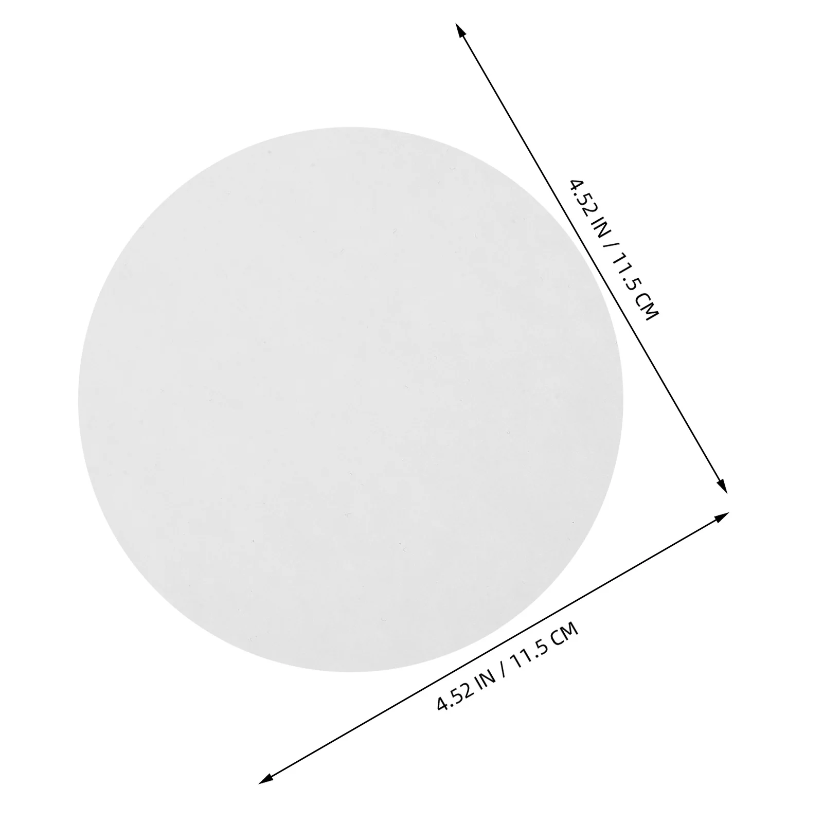 100개 11cm 필터 페이퍼 디스크 정성적 중간 유속 실험실 등급 일반 화학용 깔때기 여과지