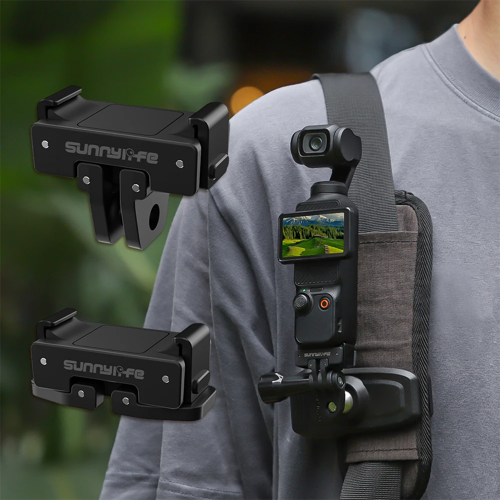 Picture 6: Quick Release Magnetic Mount Adapter Base Adapter 1/4 Screw Foldable Extension Bracket for DJI Osmo Pocket 3 Accessories