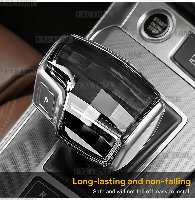 Für Audi A6/RS6/RS7/C8/A8/SQ8 2019 2020 2021 2022 2023 2024 2025, A7 4K, Q7/Q8/S8 (Linkslenker): Ersatzabdeckung für den Kristall-Schaltknauf – Detail 7