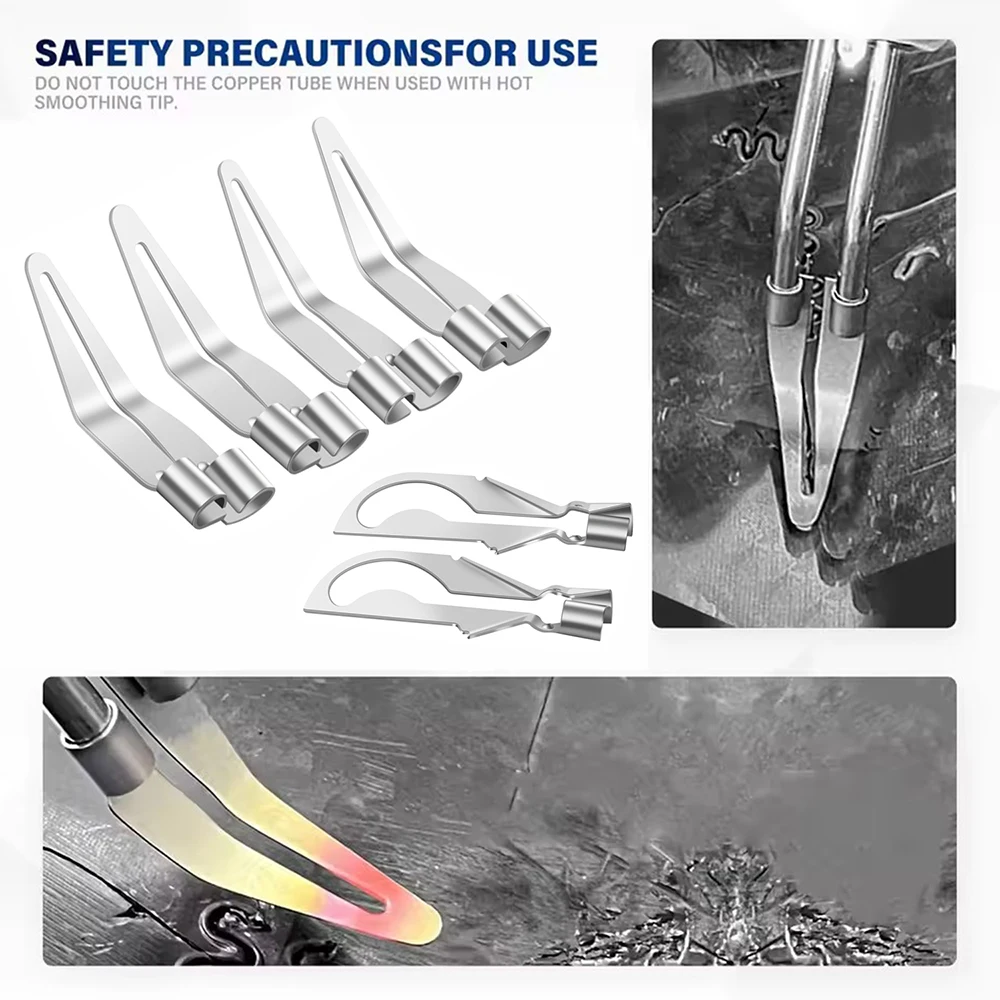 6 個の多機能プラスチック溶接機溶接ヘッドセットはんだ付け修理アイロンスムーズヘッド溶接ツール
