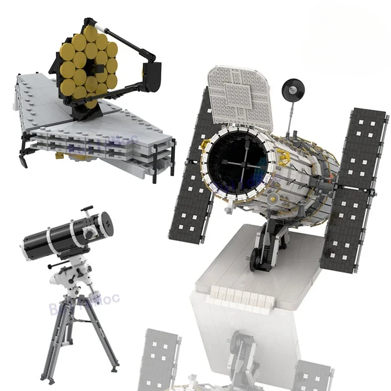 Apollo MOC Newtonian Hubble Webb Space Telescope Cosmic Exploration Building Blocks Set WebbJwsts XIII Instrument Bricks Kid Toy