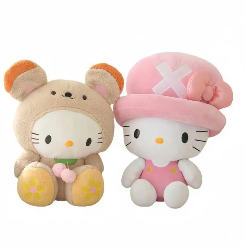 

Kawaii Sanrio серия Kuromi Hello Kitty плюшевая игрушечная подушка Hello Kitty Мягкие плюшевые аниме KT Cat куклы игрушки хобби Рождественский подарок