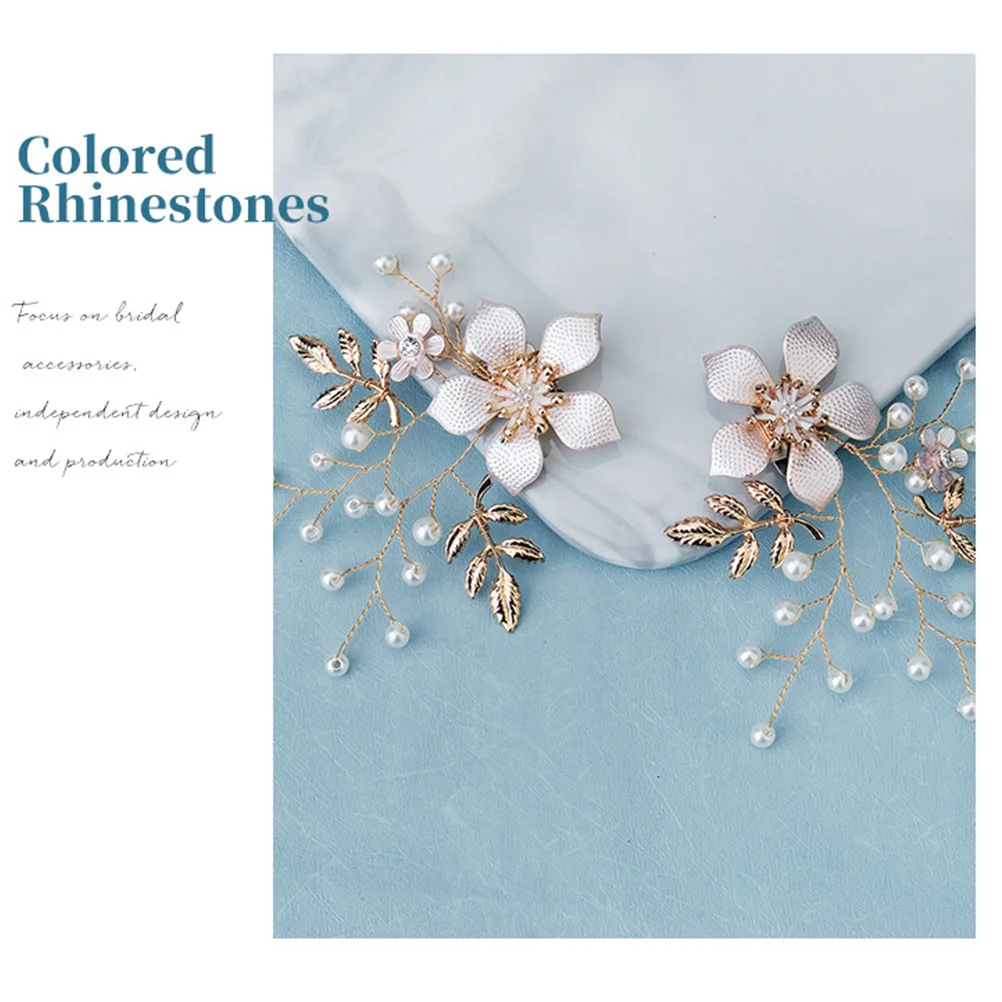 

1Pair Leaves Flowers Shoe Clips Artificial Pearl Flower Design Elegant Shoe Jewelry for Wedding Bridal Party Decorations