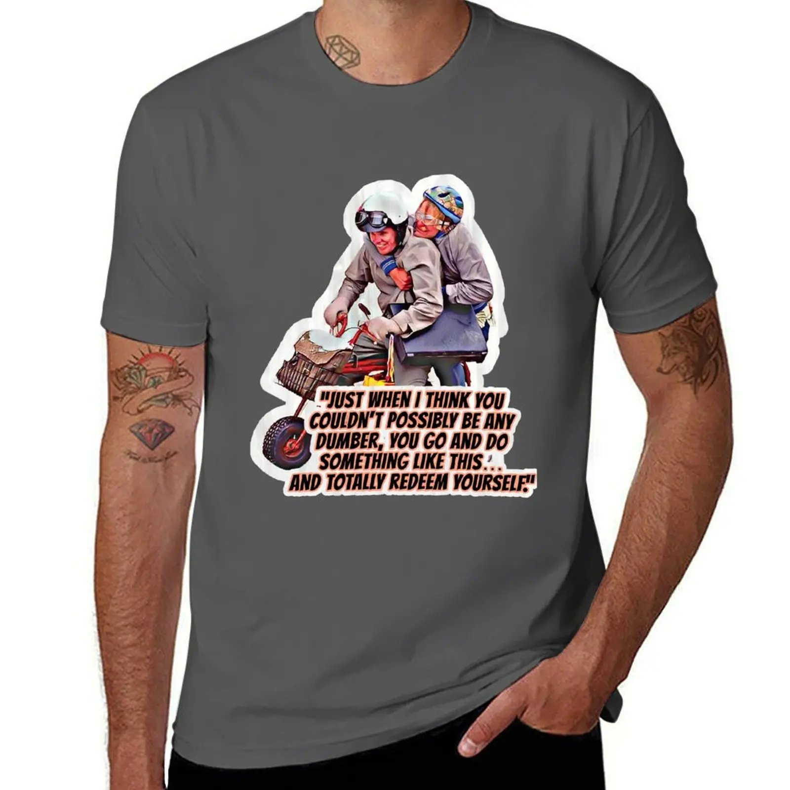 

Men Women Dumb & Dumber T-Shirt Trendy Print Short Sleeve T-Shirt