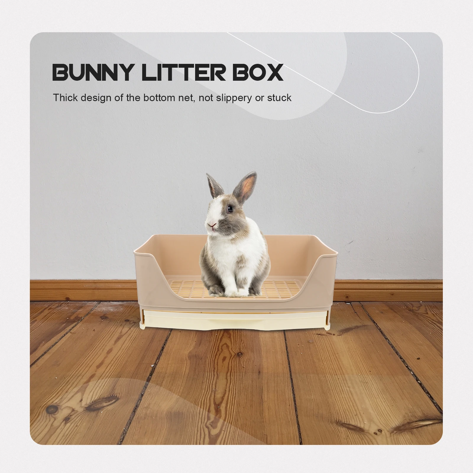 

Large Rabbit Toilet Box Trainer Potty Corner Tray Litter Drawer Style Safe Non Slip Easy Clean Portable Rabbit Potty