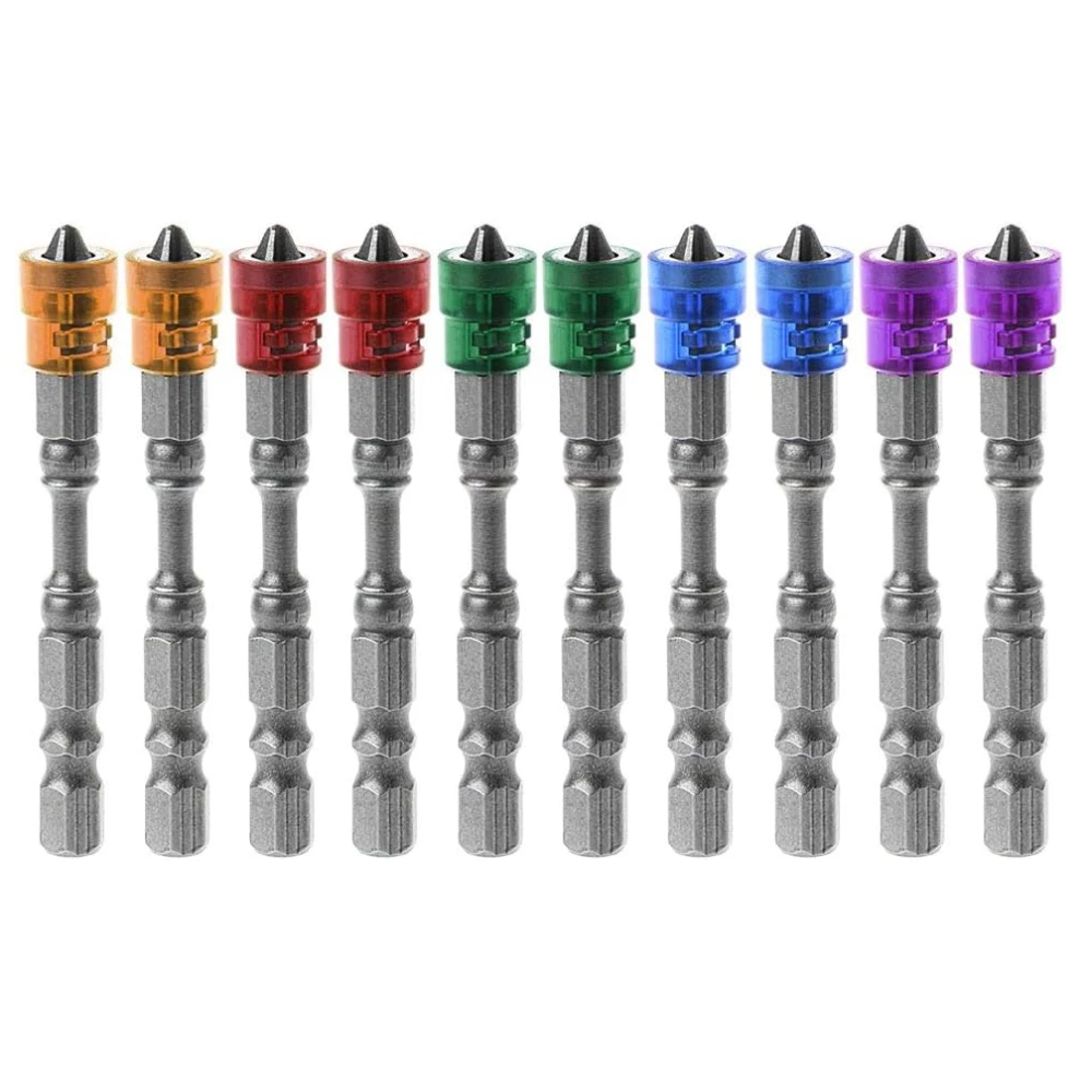 

PH2 Magnetic Phillips Cross Screwdriver Bits Set 1/4 Inch Hex Shank Plasterboard Drywall S2 Alloy Electric Power Driver Bit Set