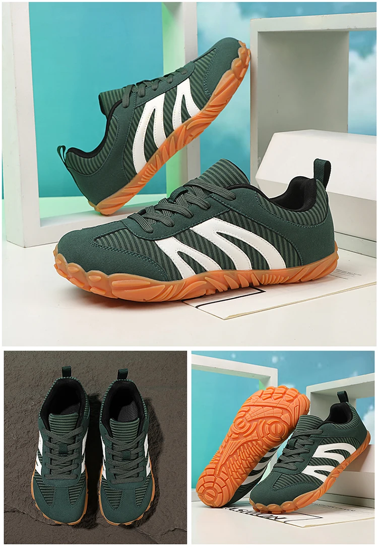 Unisex Barfußschuhe mit breiter Zehenpartie, Freizeit-Sportschuhe für Damen, Laufschuhe, minimalistische, rutschfeste, atmungsaktive Walking-Sportschuhe – Detail 19