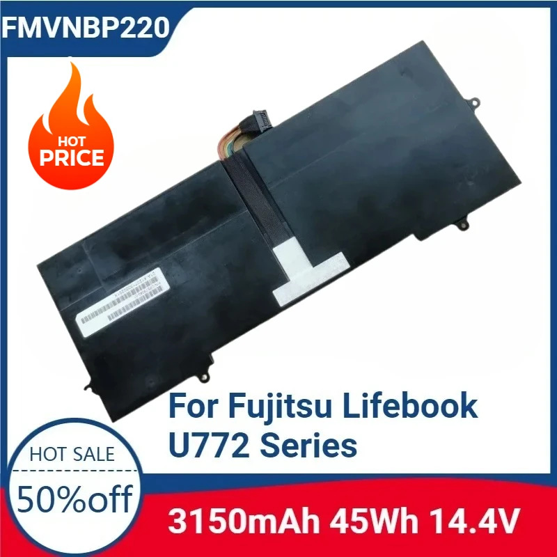 

For FMVNBP220 FPCBP372 45Wh 3150mAh 14.4V High-quality Laptop Replaceable Battery for Fujitsu Lifebook U772 Series