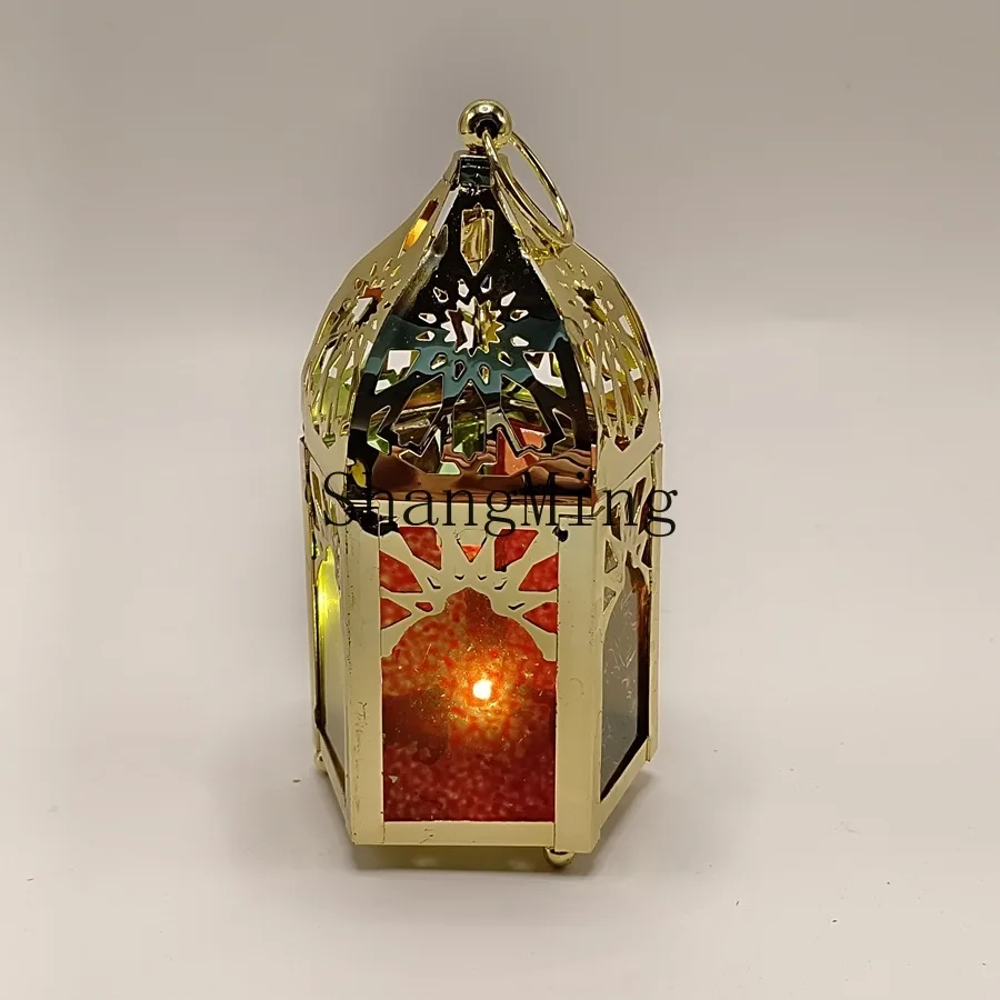 DSA modern gold wrought iron wind candle holder home decoration handicrafts ornament decoration creative products