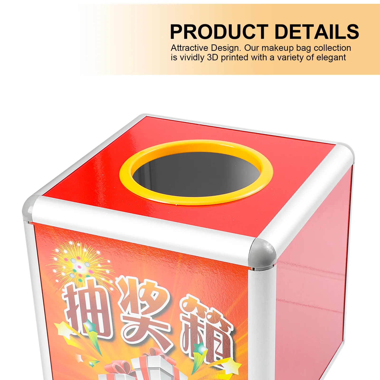 1 pz scatola da disegno in lega di alluminio robusto supporto della lotteria invisibile per la raccolta dei lotteria di Raffles Donations Collection uso promozionale