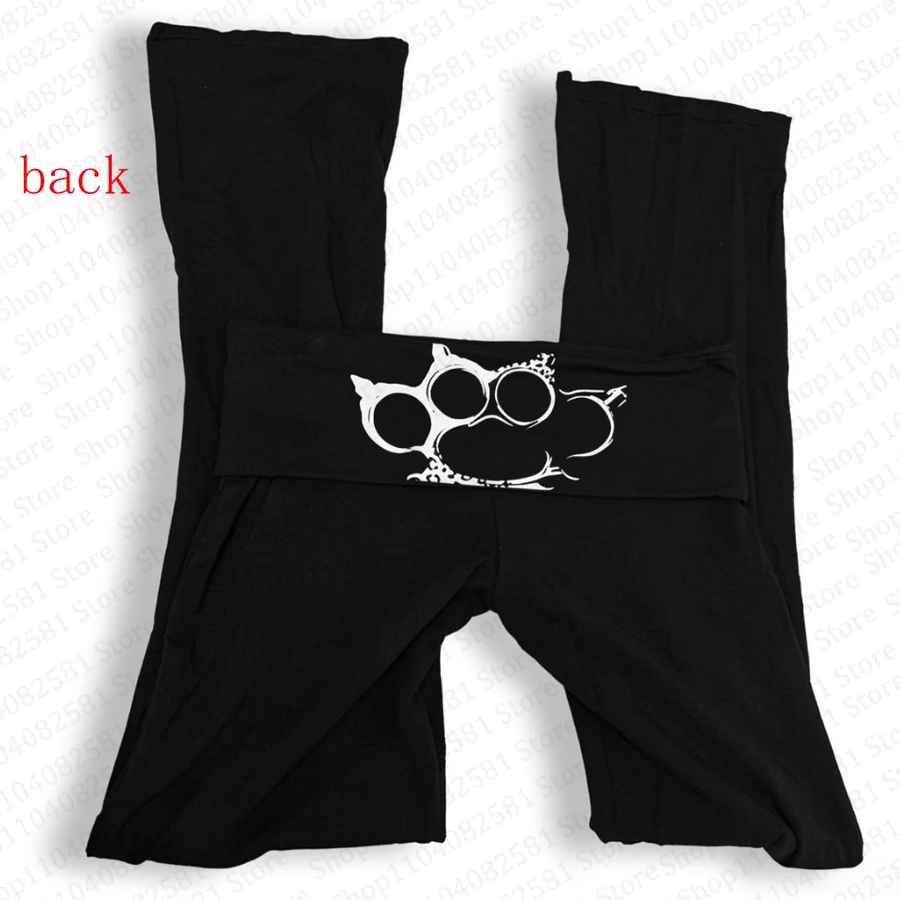 Gothic style fashion niche print Y2K pants hip-hop rock style comfortable wide leg pants Gothic retro casual women's emo girl