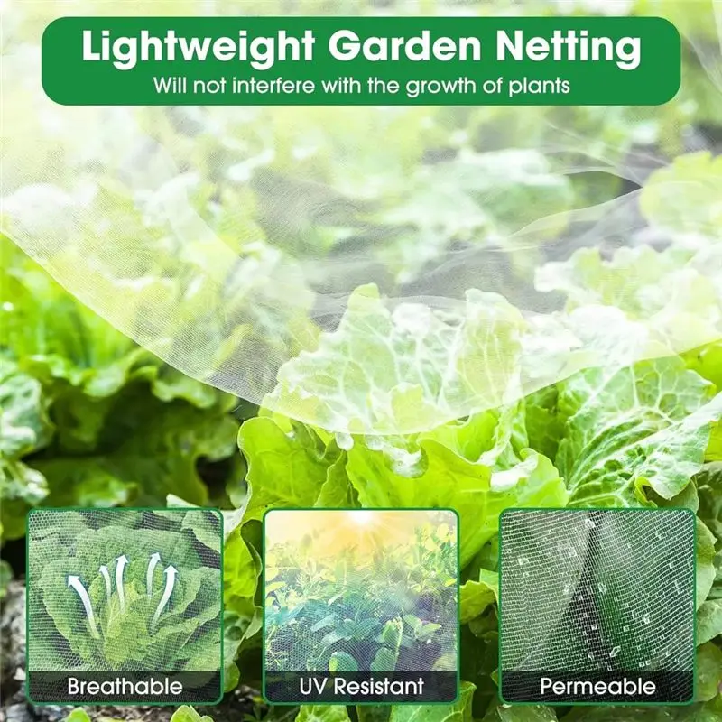 ABVC Plant Insect Network 60 Mesh Protective Covering Film For Fruits And Vegetables Flower Greenhouse Insect Bird Net Parts