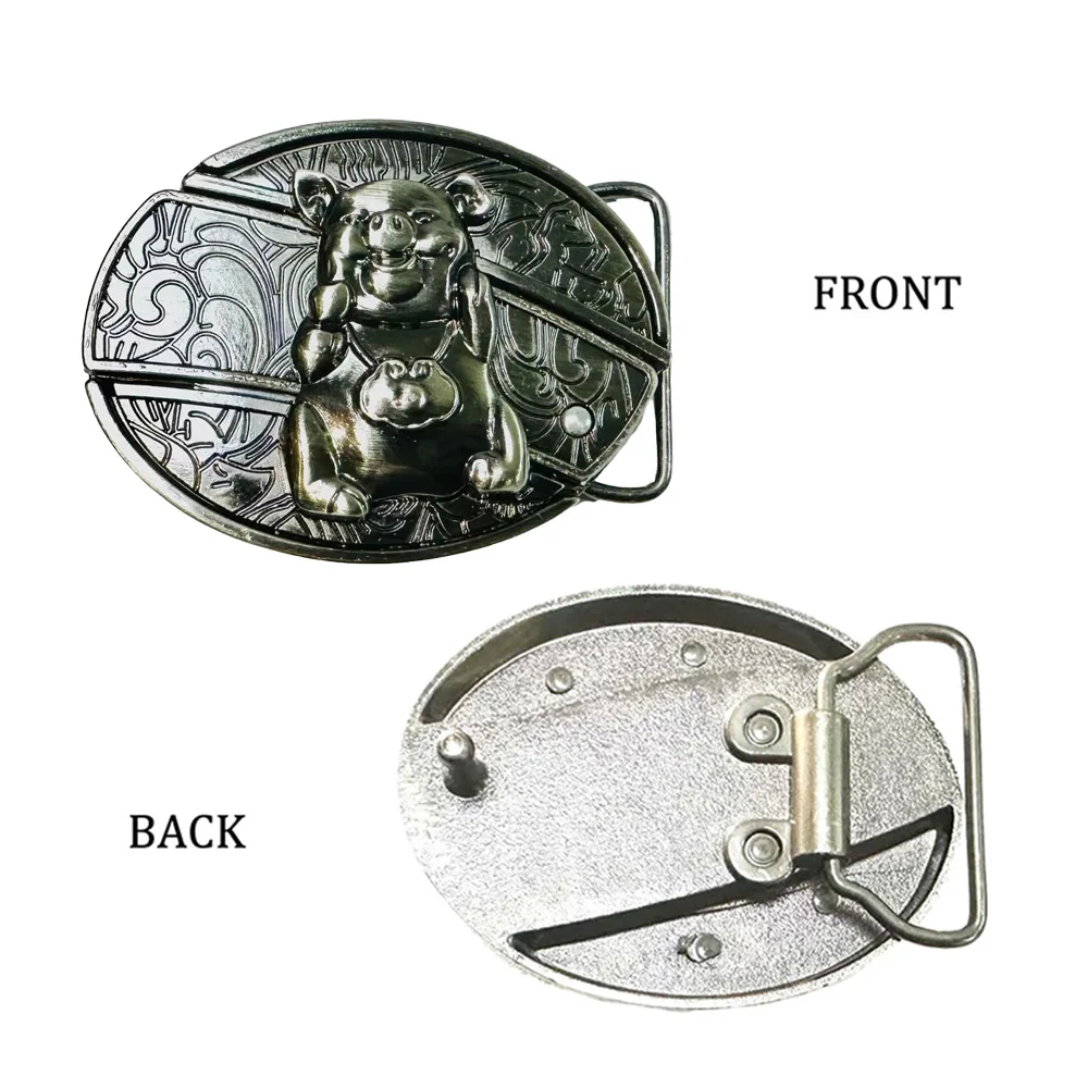 Adult Carved Waist Belt Buckle Vintage-Cowboy Adjustable Western Cowboy Animal Pattern Engraved Belt Buckle for Men Teenager