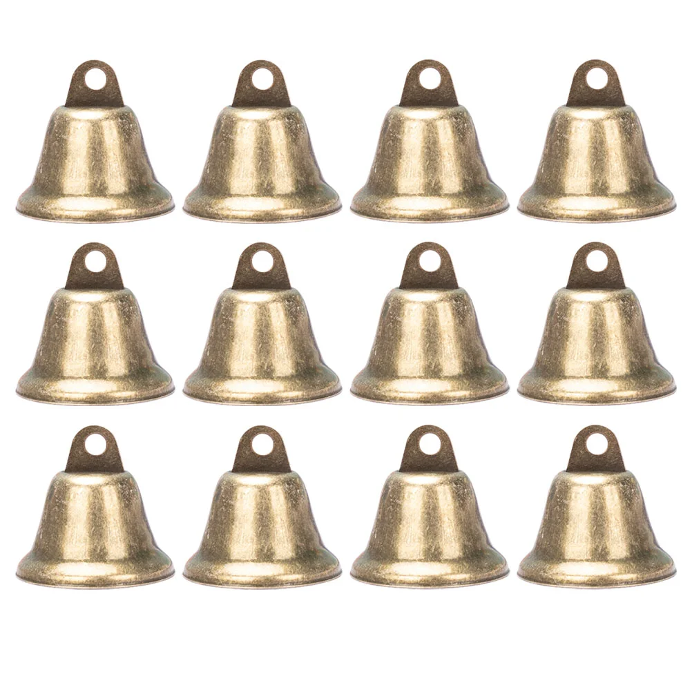 20 Pcs The Bell Bronze Bells Decorative Open Decoration DIY Accessory Ball Iron