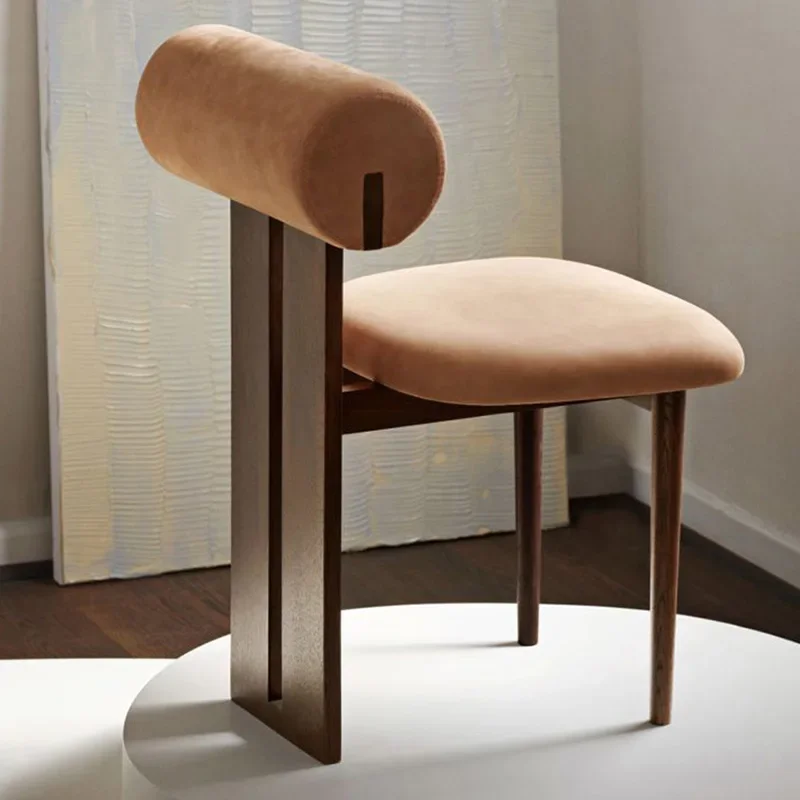 

Modern Luxury Chair Italian Nordic Wood Gaming Chair Library Makeup Mobile Leather Chaises Salle Manger High Chair For Feeding
