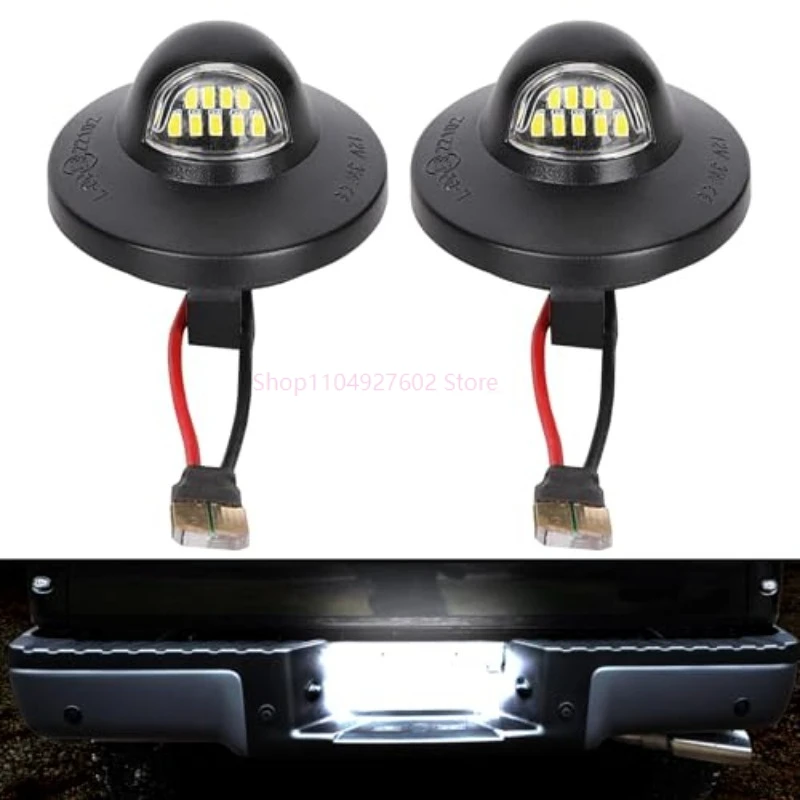 2 uds luces LED para matrícula conjunto de lámpara de etiqueta para Ford F150 F250 F350 Super Duty Ranger Explorer Bronco Excursion blanco 6000k