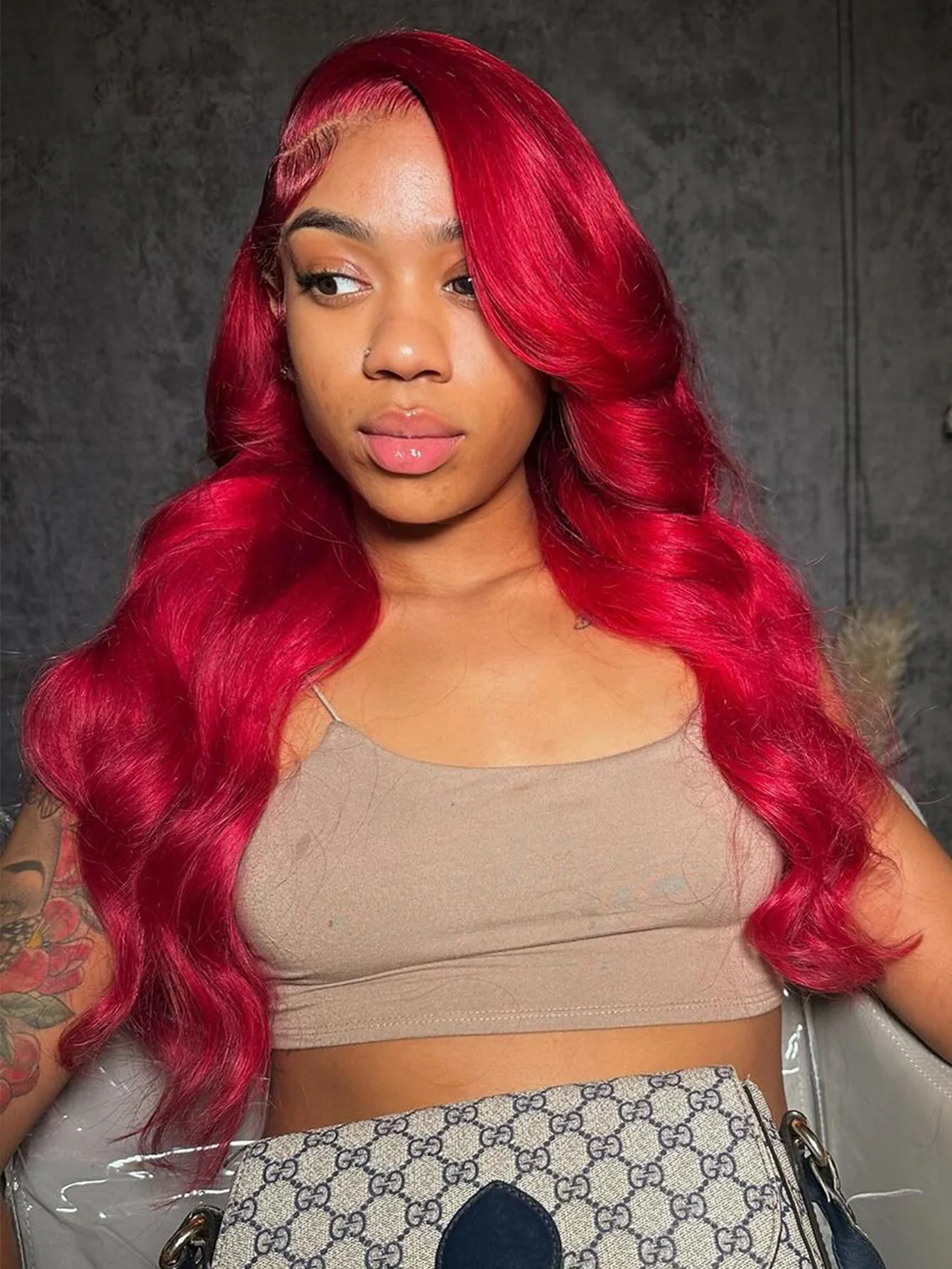 

Bright Red 13X6 Hd Lace Front Human Hair Wigs 99J Burgundy Pre Plucked Transparent 13X4 Body Wave Lace Frontal Wigs For Women