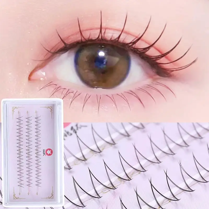 

Curling Single-cluster Lashes Cross Eyelashes False Eyelashes V-shaped Fake Eyelashes Artificial Lashes Natural Lash Cluster