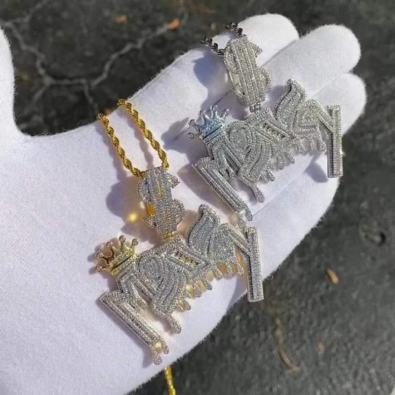 LYEE CYEE Iced Out GOAT Pendant, Multi-Color Copper Moissanite Ram Head Design, Bold Hip Hop Statement Necklace jewelry